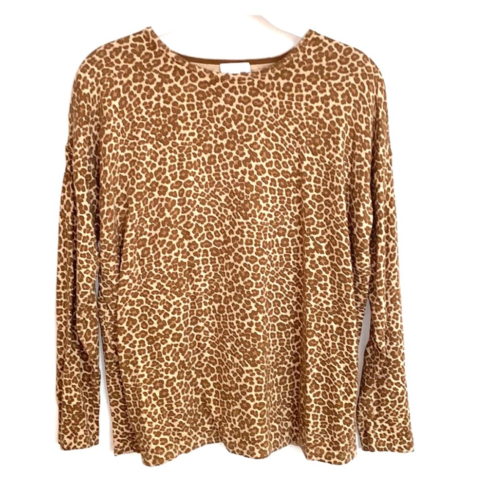 J Jill leopard print lightweight sweater